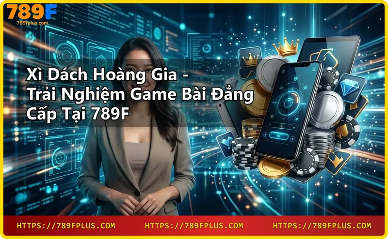 Lá bài Xì Dách Hoàng Gia với Át và K bích dát vàng